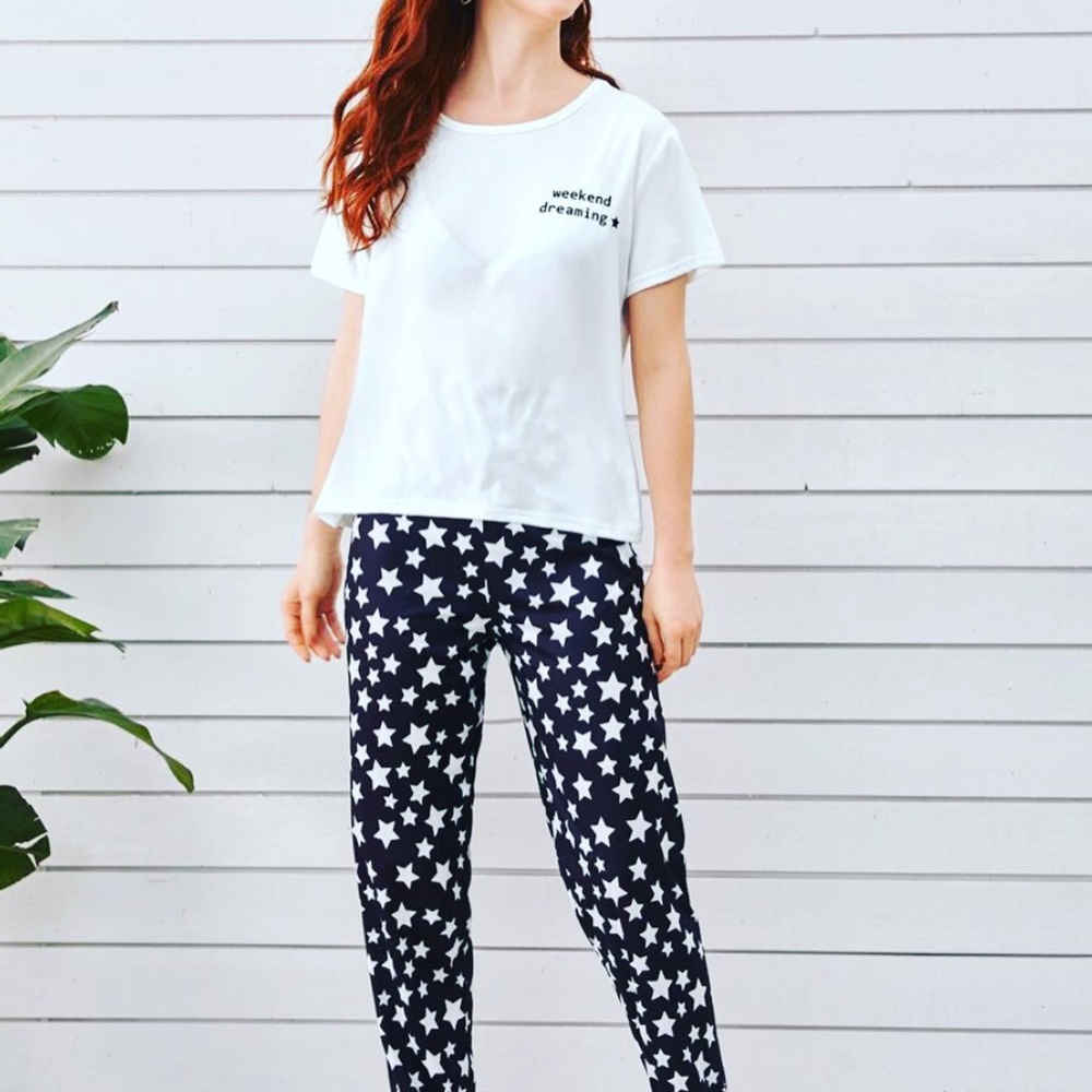 NEW Star Weekend Pajama Set Soft and Slinky